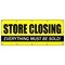 Signmission STORE CLOSING BANNER SIGN clearance signs close going out of business B-120 Store closing - alternate 1